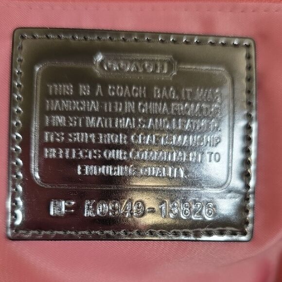 Coach Hot Pink Op Art C Signature Tote Bag - Picture 12 of 12